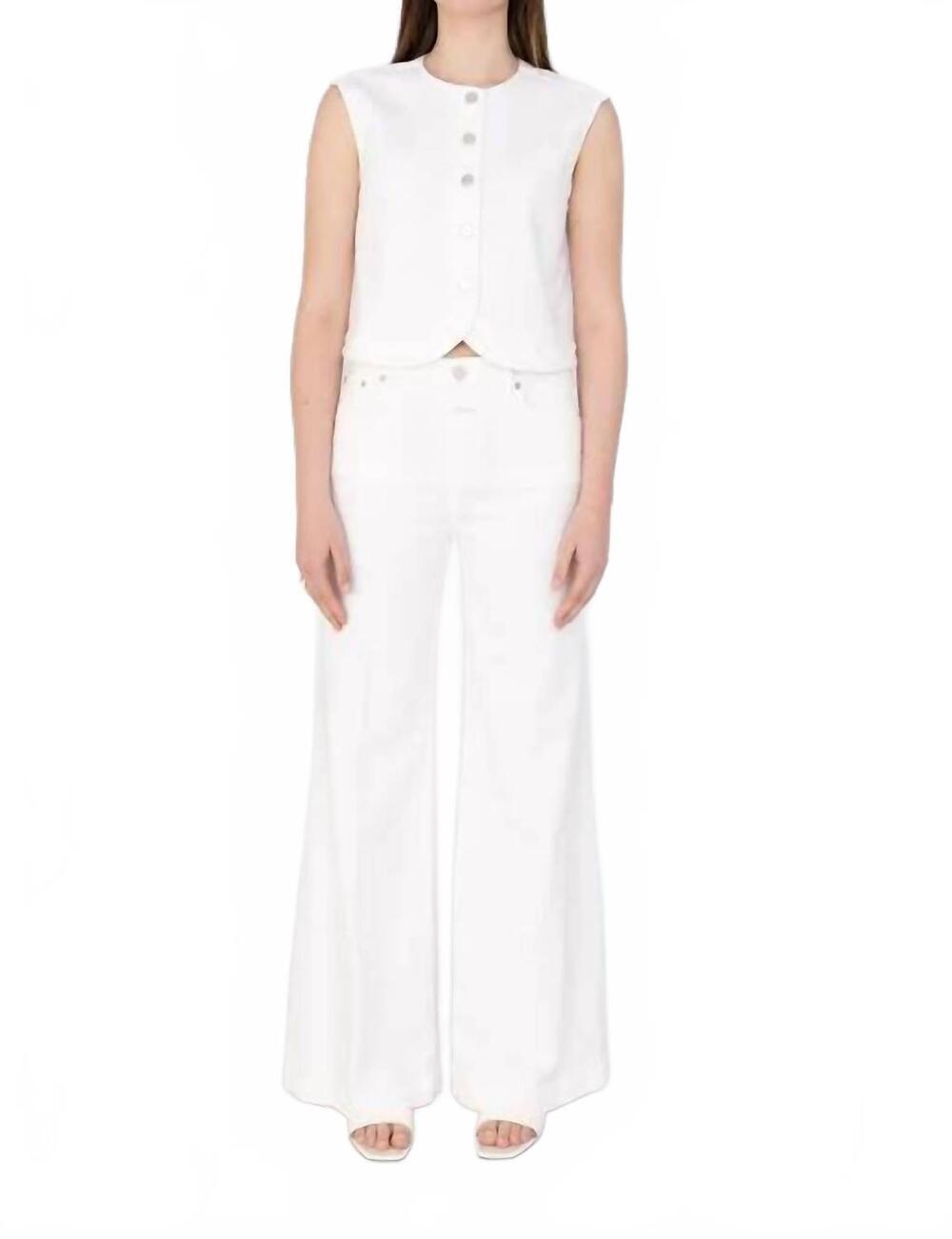 NEW CLOSED glow up pants in ivory
